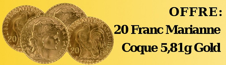 Offre: 20 Franc Marianne Coq