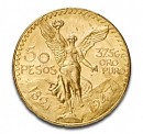 Un peu exotique: 50 Pesos Mexique 37,48 g d'or