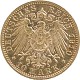 10 Mark allemand Wilhelm II Roi du Wurtemberg 3,58g d'or fin