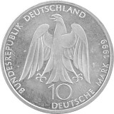 10 DM Pièces Commémoratives RDA 14,34g d'argent (1998 - 2001)