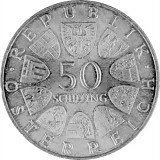 50 Schilling autrichiennes 18g d´argent (1959 - 1973)