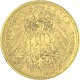 20 Mark allemand Wilhelm II Roi de Wuerttemberg 7,16g d'or fin (1894 - 1913) 20 Mark allemand Wilhelm II Roi de Wuerttemberg 7,16g d'or fin (1894 - 1913)
