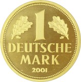 1 Mark allemand 12g d'or fin
