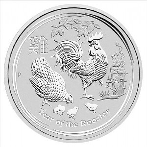 Lunar II Coq 2oz d'argent fin - 2017