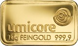 Lingot 10g d'or fin - différents fabricants - Deuxième Choix