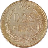 2 Pesos mexicain 1,5g d'or fin