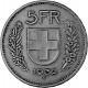 5 Francs suisses 12,5g d'argent (1931 - 1967, 69)