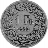 1 Francs suisses 4,175g d'argent (1875 - 1967)