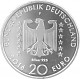 20 Euros Pièce Commémorative Allemagne 16,65g d'argent 2016
