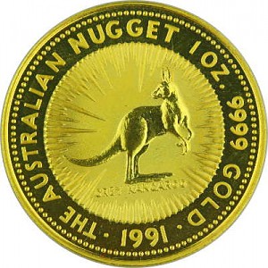 Australian Kangourou 1oz d'or fin - 1991