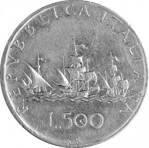 500 Lire Italie 9,185g d´argent (1958 - 1979)