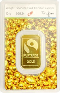 Lingot 10g d'or fin - 'Fairtrade Gold'