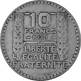 10 Franc Français 6,8g d'argent (1929 - 1939)