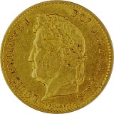 40 Francs français 11,6g d'or fin - Louis Philippe 1830 – 1848