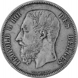 5 Franc Belgique 22,5 g d'argent 1832 - 1878