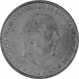 100 PTS Espagne 15,2 g d'argent - 1966