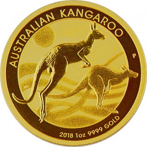 Australian Kangourou 1oz d'or fin - 2018 Australian Kangourou 1oz d'or fin - 2018