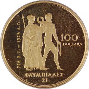 100 Dollar Kanada Olympic 1/2oz d´or fin Proof Coin