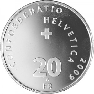 20 Francs suisses Gedenkmünze 16,7g d'argent (seit 1991) 20 Francs suisses Gedenkmünze 16,7g d'argent (seit 1991)