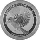 Kookaburra 10oz d'argent fin - 2018