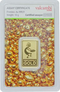 Lingot 10g d'or fin – Auropelli Responsible-Gold 