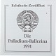 25 Rubel Ballerine Palladium 1oz de palladium 1991 diff.