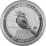 Kookaburra 1kg d'argent fin - 2020