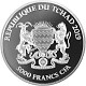 Tchad Mandala Éléphant 1oz d'argent fin - 2019