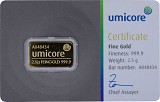 Lingot 2,5g d'or fin - Umicore 