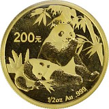 Chine Panda 1/2oz d'or fin - 2007