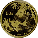 Chine Panda 1/10oz d'or fin - 2007