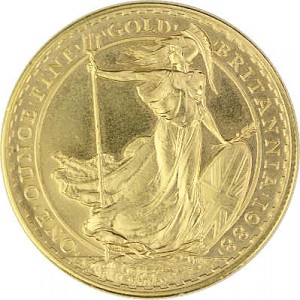 Britannia 1oz d'or fin - 1988