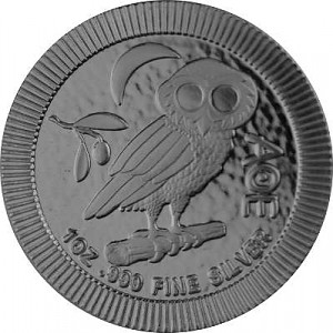 Niue Athènes hibou - 1oz d'argent fin - 2021