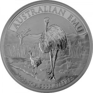 Emu Australie 1oz d'argent fin - 2021