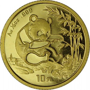 Chine Panda 1/10oz d'or fin - 1994