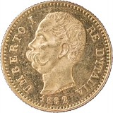 20 Lires italiennes Umberto I 5,81g d'or fin