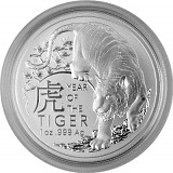 Lunar Tigre Royal Australien Mint 1oz d'Argent - 2022