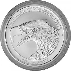 Aigle Australien (Australian Wedge Tailed Eagle) 1oz d'argent fin - 2022