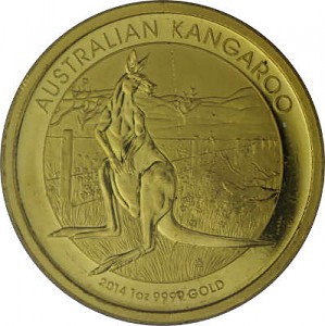 Australian Nugget/Kangourou 1oz d'or fin - deuxième choix