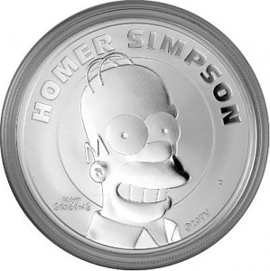 Tuvalu Les Simpson - Homer Simpson 1oz d‘argent fin - 2022