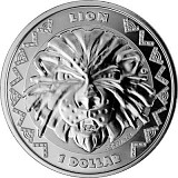 Sierra Leone Big Five - Lion 1oz d'argent fin - 2022