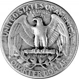¼ US-Dollars Washington 5,58g d´argent (1932 - 1964)