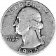 ¼ US-Dollars Washington 5,58g d´argent - 1945