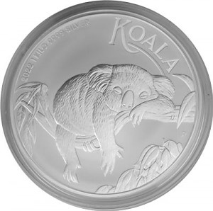 Koala 1 kg d'argent fin - 2022