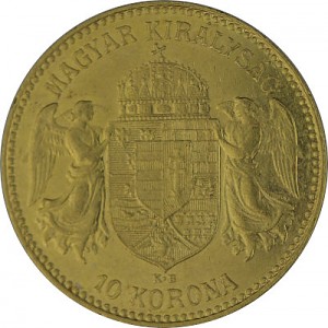 10 couronnes hongroises 3,04g d'or fin