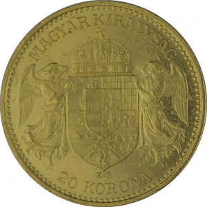 20 Couronnes Hongrie 6,09g d'or fin