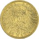 20 Mark allemand Wilhelm II de Prusse uniforme 7,16g d'or fin (1913 - 1915)
