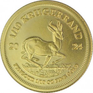 Krugerrand 1/10oz d'or fin - 2024