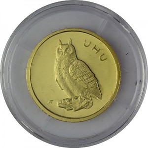 5x 20 Euros d'or Oiseaux indigènes - Hibou grand-duc A-J 19,40g d'or fin - 2018