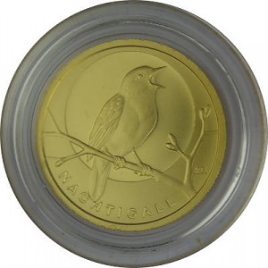 5x 20 Euros d'or Oiseaux indigènes - Rossignol A-J 19,40g d'or fin - 2016
